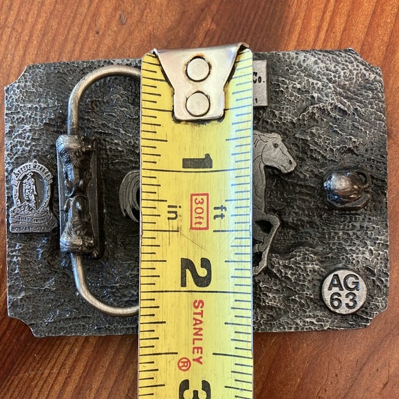 Arroyo Grand Buckle Co. Silver Horse Belt Buckle - Picture 5 of 5